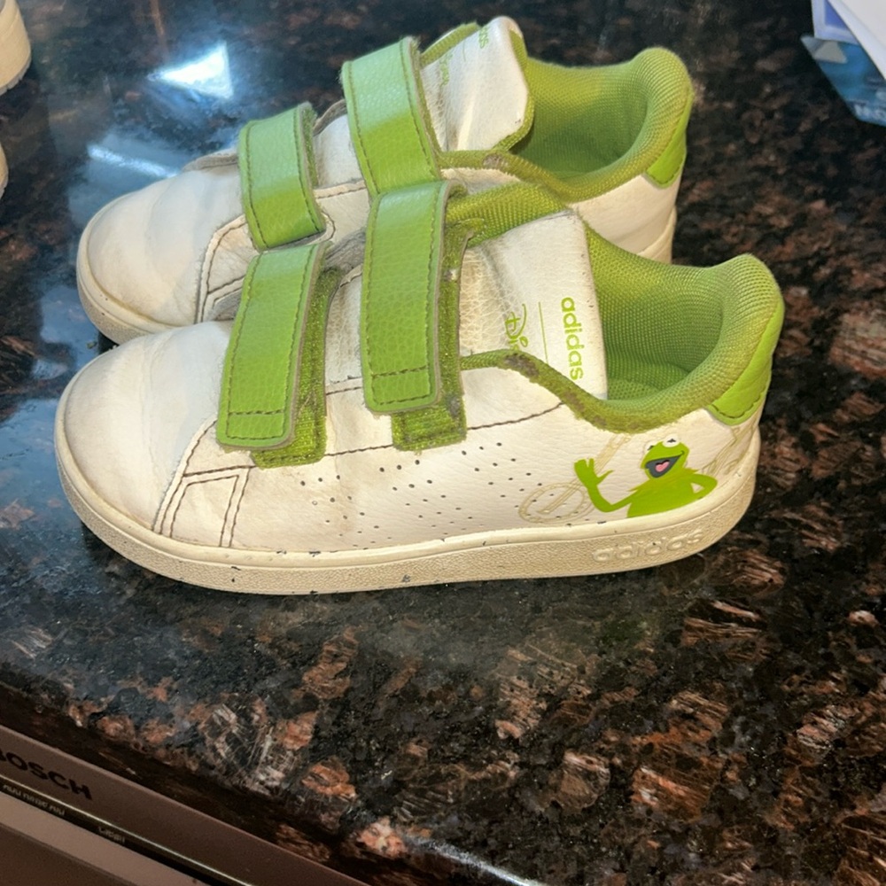 Adidas Disney Kermit Leather Sneakers - 8